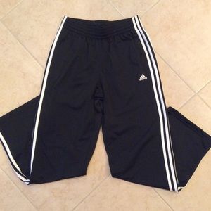 Adidas 3 Stripe Track Athletic Pants Size Medium